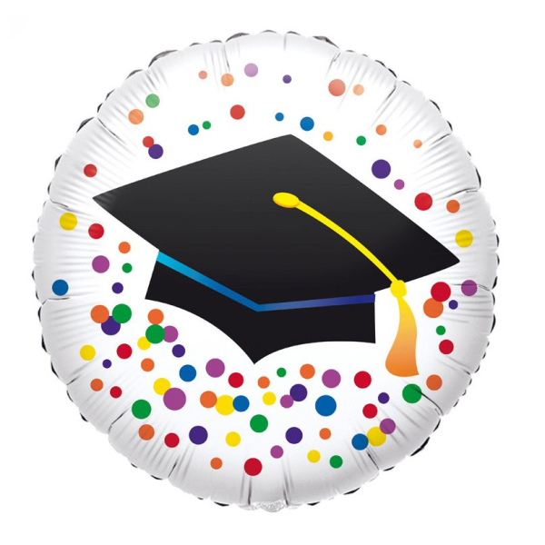 Graduation - Multi Color Dots - 17 inch - Anagram | Sempertex Europe